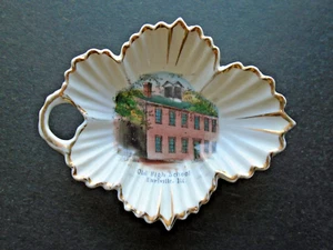 Candy or Trinket Dish Old High School Earlville Illinois - Pre 1963? - Germany - Picture 1 of 4