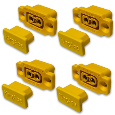 ✅ 5 Goldstecker XT60BE-F Einbaustecker mit Nylonkappe Buchse Female XT60 Lipo RC - Bild 1 von 4