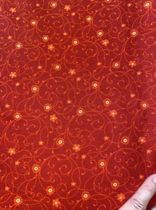 Chelsea Grün Blumen Ranken Floral Exklusiv Quilters Stoff. Rot BTY - Bild 1 von 1