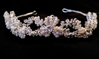 DAVID'S BRIDAL Crown Wedding Tiara Headress Quineañera 15 Birthday Latino Mexico - Image 1 of 4