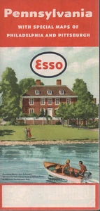 Mapa de ruta Esso 1955: Pennsylvania NOS - Imagen 1 de 1