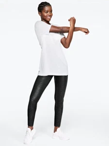 Neu mit Etikett VS Pink Ultimate V Leggings schwarz Schlangenmuster Größe L Damen Activewear Hose - Bild 1 von 3