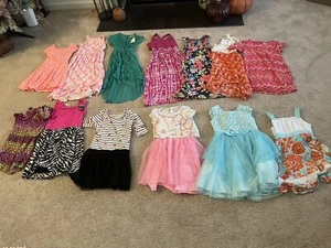 Lot Of Girls Dresses Total Girl Old Navy Etc Size 7 - Picture 1 of 18