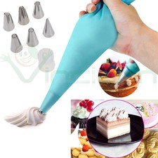Sac a poche+6 Beccucci tasca pasticcere decorazione torta dolci cup cake design