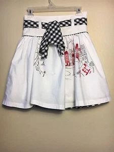 Girls Pumpkin Patch Skirt, White, Size 11 - Picture 1 of 2