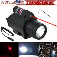 Tactical Red Laser Sight LED Flash Light Combo for Rifle Shot Gun 20mm Rail