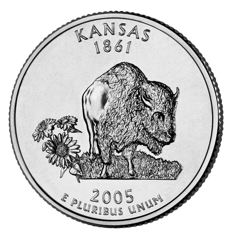 2005 P - Kansas - State Quarter Cover