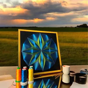 String Art Kit mit Rahmen - Zum Selbermachen Wandkunst sowohl Anfänger als auch erfahrene Handwerker - Bild 1 von 8