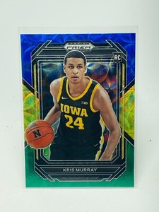 2023 Panini Prizm Draft Picks Kris Murray RC Blue Yellow & Green #49