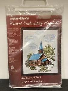 ESTELLE'S Crewel Embroidery THE COUNTRY CHURCH Open Pack Unused - Picture 1 of 7
