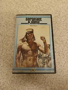 VHS PAL UK SERGEANT KLEMS Big Box MGM 1982 PRE CERT PETER STRAUSS VERY EARLY EKO - Foto 1 di 5