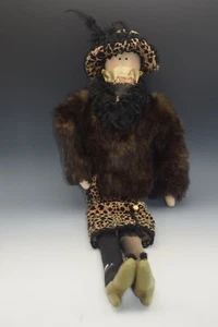 CARMEN MANAGO FIONA LEOPARDENROCK DAMEN PUPPE REGAL SITTER 2001 KANINCHENFELL 24" - Bild 1 von 12