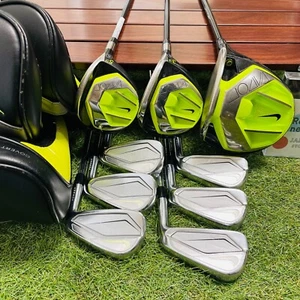 NIKE VAPOR Wood 1w 3w 5w Iron 56789P 9Pics set Flex S Golf Club RH Tour AD Shaft - Picture 1 of 24