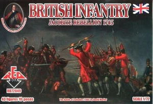 RedBox 1/72 - English Wars 1745 - 72049 British Infantry -also french indian war - Picture 1 of 2