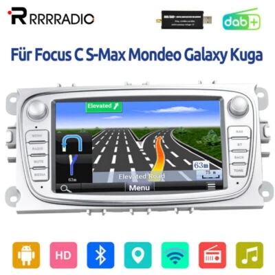 Für Ford Focus Mondeo C-MAX S-MAX Galaxy 7" Android 13.0 DAB+ Autoradio GPS Navi - Bild 1 von 4