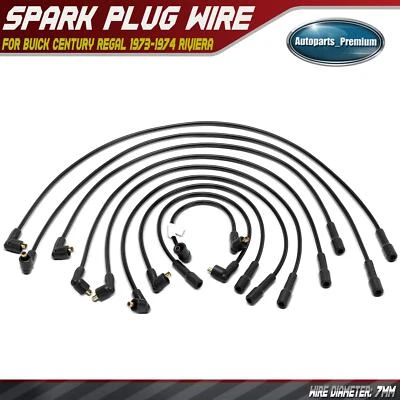 9x Juegos de cables de bujías para Buick Century Regal 1973-1974 Riviera Electra Apollo Foto 1 de 4