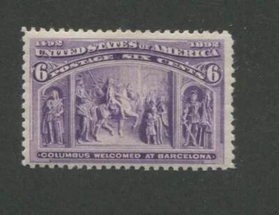 1893 United States Postage Stamp #235 Mint Never Hinged OG Bright Color - Image 1 of 2