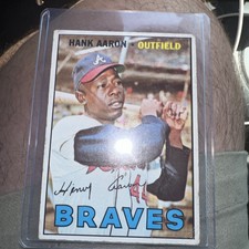 HANK AARON 1967 TOPPS # 250   VG Condition ATLANTA BRAVES HOF