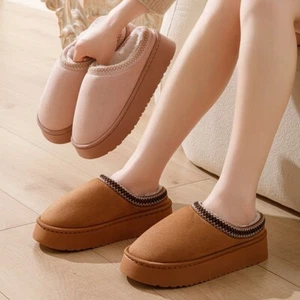 Slipper Platform Mini Boot Short Ankle Anti-Slip Boot Warm Memory Foam Shoes W&M - Picture 1 of 16