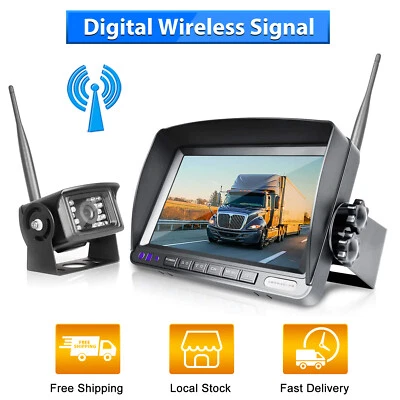 ZEROXCLUB HD Digital Wireless Backup Camera Monitor IP69 Waterproof Rear Camera - Image 1 of 4