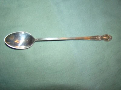 CUCHARA DE TÉ HELADA BROCADO INTERNACIONAL PLATA ESTERLINA SIN MONOGRAMA Foto 1 de 3