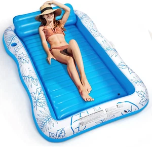 Aufblasbare Pool Liege Schwimmer für Erwachsene - BAIAI groß Strand Sonne Bräunung Schwimmfloß - Bild 1 von 12