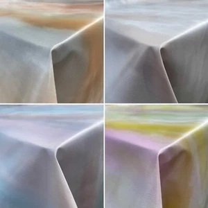 Cloud Abstract Designer Table Cloth Wipe Clean Vinyl Table PVC Cover Protector - Picture 1 of 21