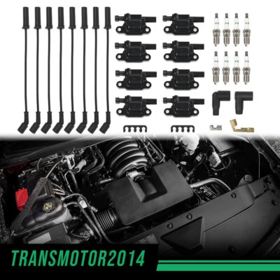 Bobina de encendido cuadrada y bujía y cables aptos para Silverado 1500 Tahoe GMC  Foto 1 de 4