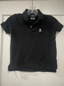 Psycho Bunny Black Kids Polo Size XS 5/6 - Picture 1 of 3