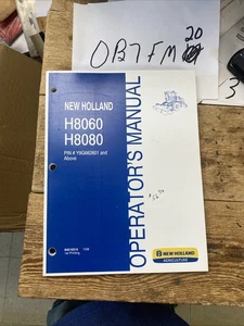 New Holland H8060 H8080 SELBSTFAHRENDE SCHWADER BEDIENUNGSANLEITUNG OEM NOS - Bild 1 von 12