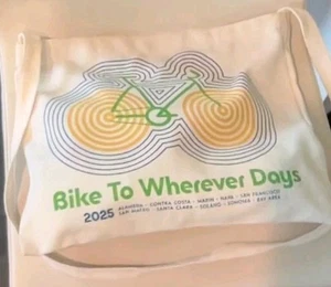 Bike To Wherever Day Bag Cross Body Tote Canvas Bicycle Bag 2025 (New) - Picture 1 of 2