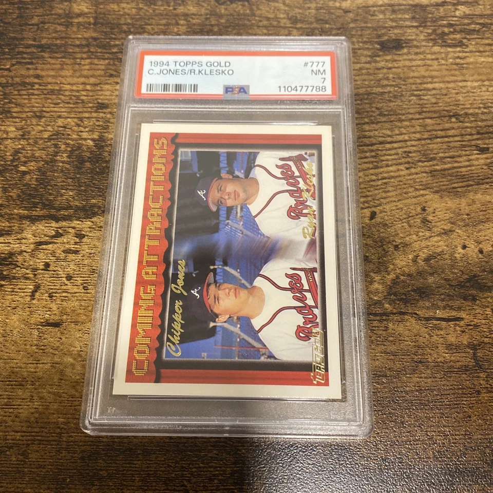 1994 TOPPS GOLD 777 R.KLESKO/ Chipper JONES PSA RC Rookie HOF - Imagem 1 de 1