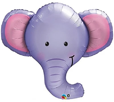XL 39" Ellie The Elephant Super Shape Mylar Foil Balloon Party Decoration - Image 1 of 4