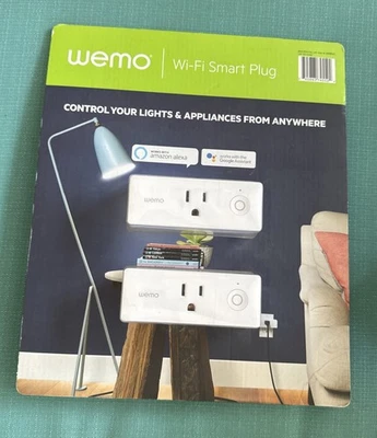 New Smart Plug Mini Wi-Fi WEMO 2-pack Works w/ Alexa Google Assistant, Nest - Image 1 of 2