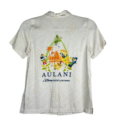DISNEY Parks Aulani Resort Hawaii Camp Shirt Embroidered Youth Size M - Image 1 of 4