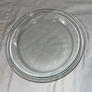 VINTAGE Pyrex Glas Kuchenplatte 209 Backform Pfanne 9 Zoll Klar Rund - Bild 1 von 6