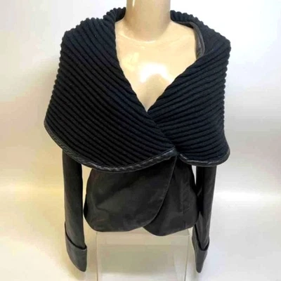 Jaqueta de couro preta feminina designer Kenar - Tamanho 4 - Imagem 1 de 4