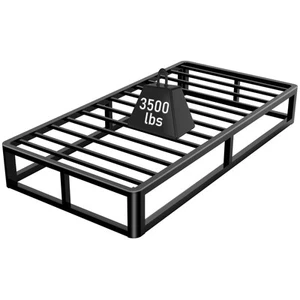 Upgrade Anti Bending and Round Corner Legs 10 inch Metal Twin Bed Frame 3500 ... - Picture 1 of 6