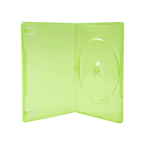 5 pcs 14mm Transparent Green Single Capacity DVD Case for Xbox Game Disc - Picture 1 of 4