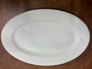 Vintage Shenango China New Castle PA Heavy White Oval Plate Platter Dish - Picture 1 of 5