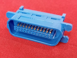 Centronics 24Pin/Way Male IDC Crimp Flat Ribbon Cable Mount Plug Connector CN24 - Picture 1 of 6