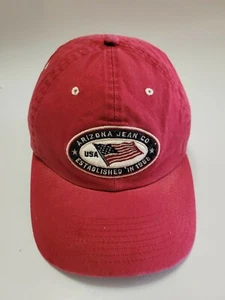 Arizona Jean Co. rote Baseballkappe Mütze verstellbarer Riemen hinten - Bild 1 von 6