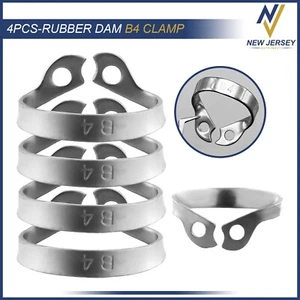 4 Stück B4 Gummi Damm Klemme Brinker für obere Backenzähne Schneidezähne und Eckzähne - Bild 1 von 2