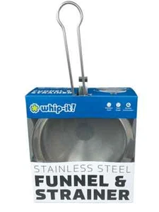 Whip it Funnel & Sieve Combination for Whip Cream Dispensers Whippers Stainless - Picture 1 of 3