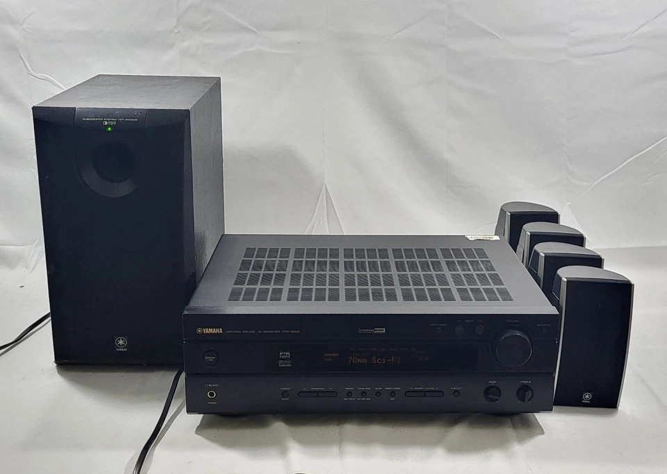 Yamaha HTR-5635 Natural Sound AV Receiver Amplifier w/ Subwoofer & 4 Satellites - Image 1 of 4