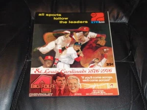 1976 ST. LOUIS CARDINALS BASEBALL PROGRAM VS PIRATES MUSIAL GIBSON BROCK COVER - Picture 1 of 2