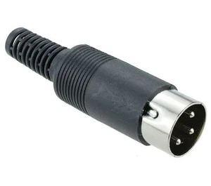 2 x 3-Pin DIN Male Plug Connector - Picture 1 of 1