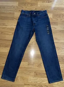 J Crew Relaxed Fit Vintage Flex Herren Jeans Größe 31x32 Herbst 23 dunkle Waschung neu mit Etikett - Bild 1 von 18