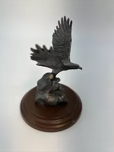 Figura de pez águila de las Montañas Rocosas 1993 Michael Ricker #638 en soporte 3 pulgadas x 4 pulgadas - Imagen 1 de 10