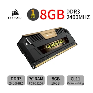 Corsair VENGEANCE Pro 8GB DDR3 OC 2400MHz PC3-19200U Desktop PC Memory RAM Gold - Picture 1 of 5